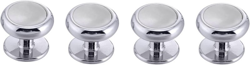 Jonwo Tuxedo Cufflinks and Studs Set Mother of Pearl Men Dress Cuff Links Buttons Set Formal Business Wedding - Image 3